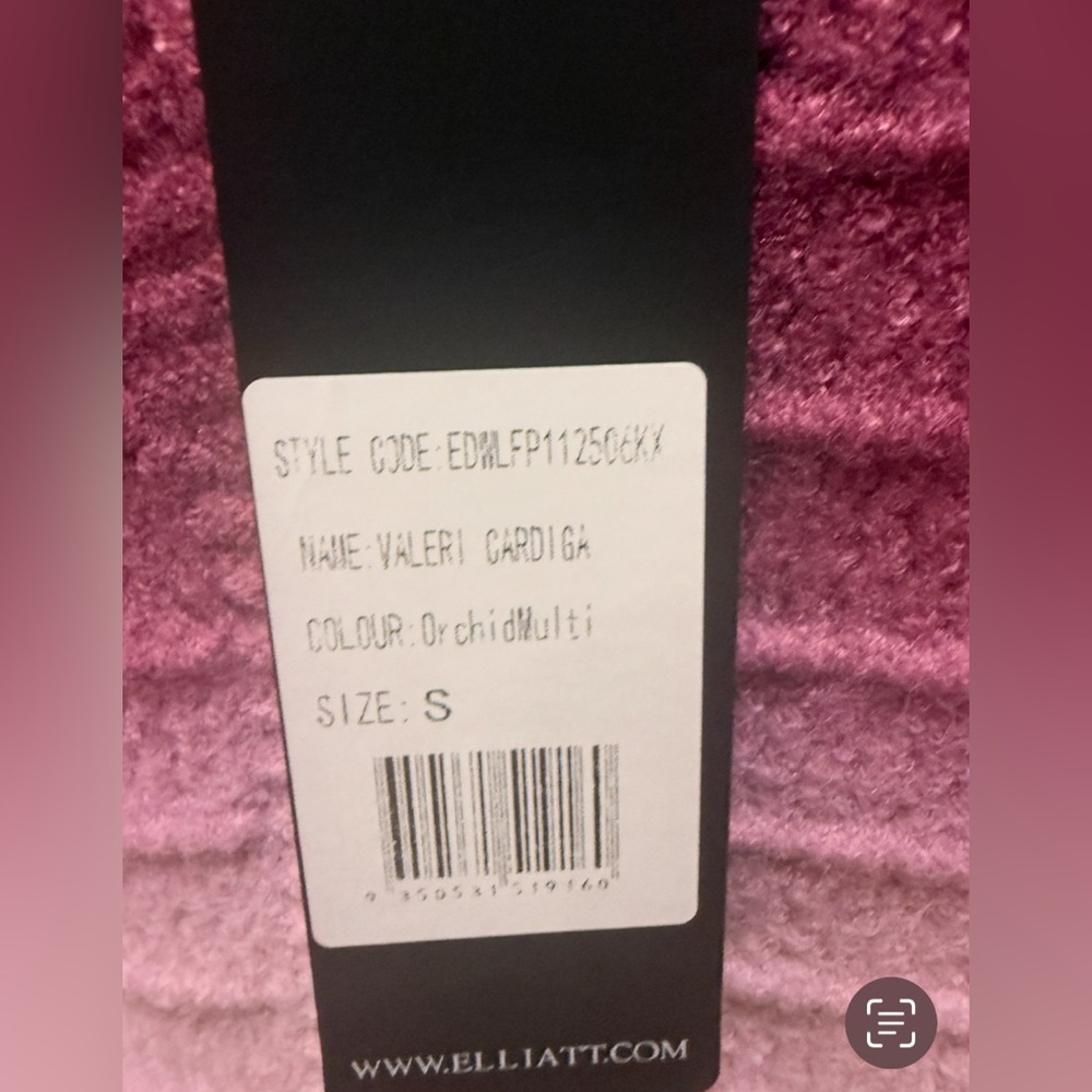 ELLIATT VALERI CARDIGAN Gradient Pink Women's Sweater size S NWT - Picture 8 of 8